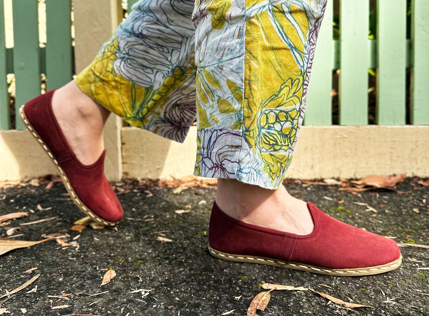 Burgundy Nubuck Loafers